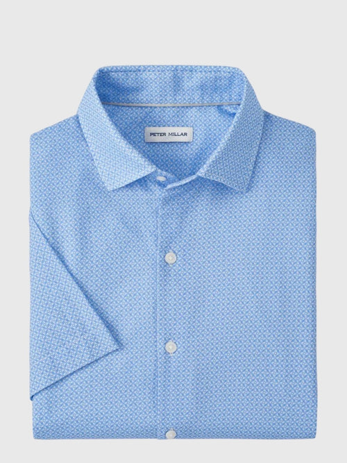 Peter Millar Crown Men's Windsail Cotton Lyocell Sport Shirt