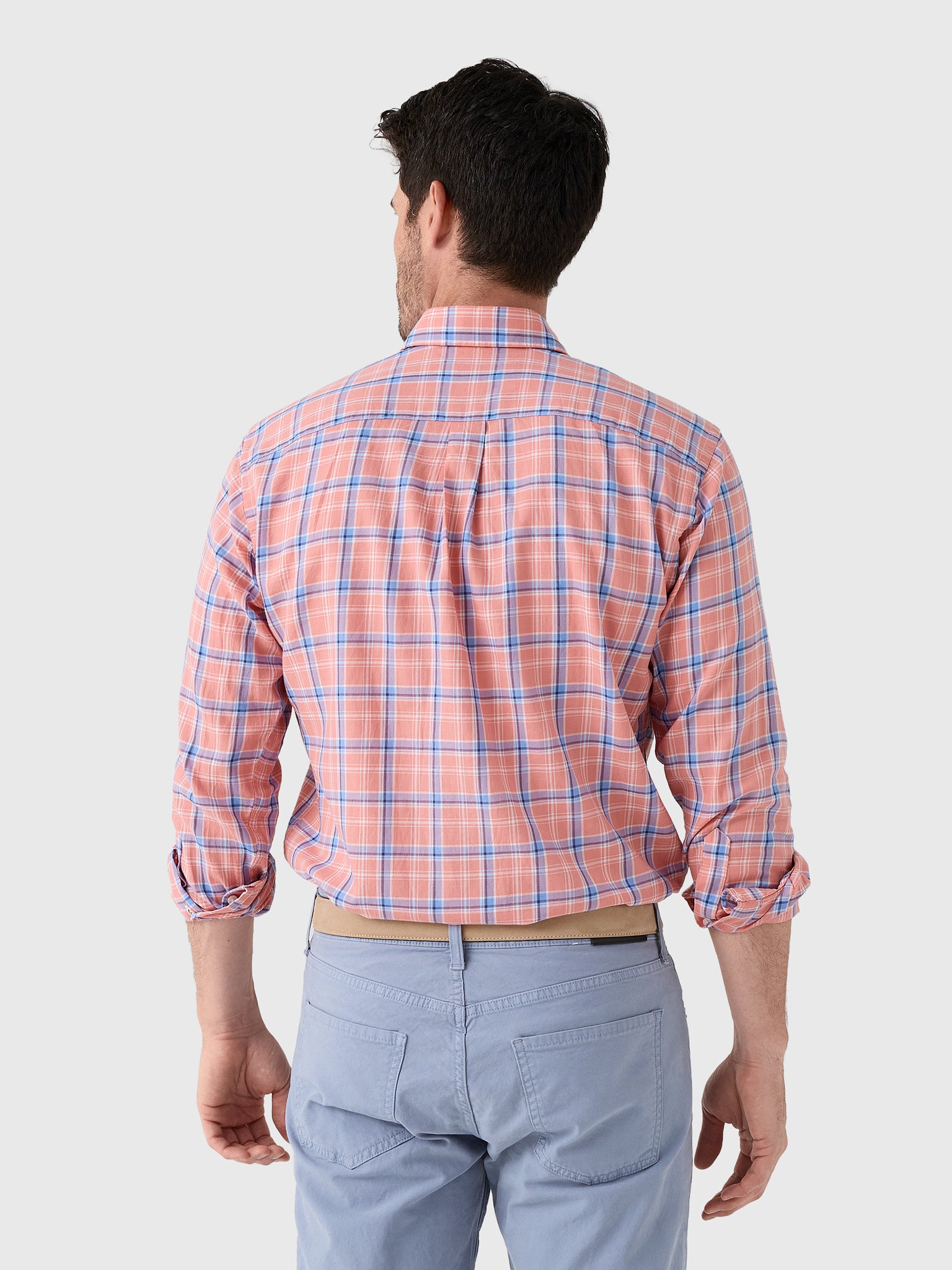 Peter Millar Crown Men's Triton Cotton Lyocell Sport Shirt - Saint Bernard