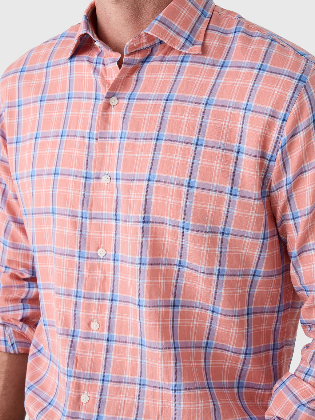 Peter Millar Crown Men's Triton Cotton Lyocell Sport Shirt - Saint Bernard