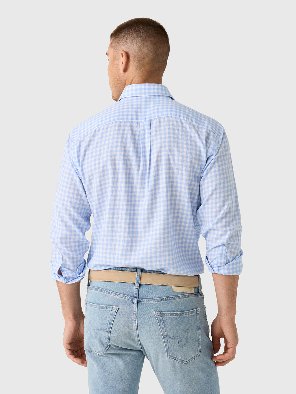 Peter Millar Crown Men's Breeze Cotton Lyocell Sport Shirt - Saint Bernard