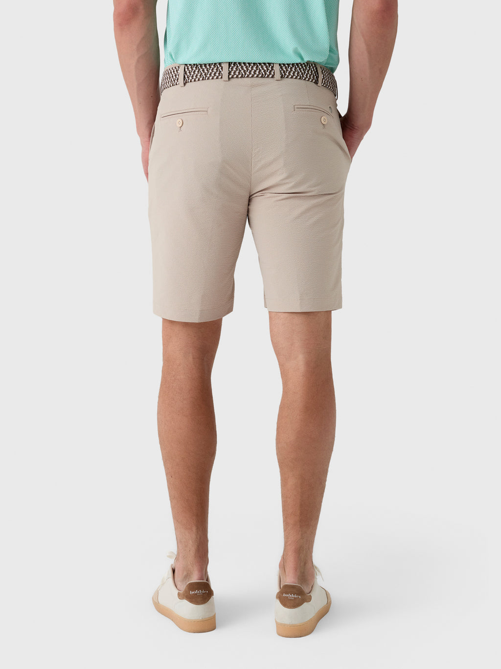 Peter Millar Crown Crafted Men's Matlock Seersucker Performance Short - Saint Bernard