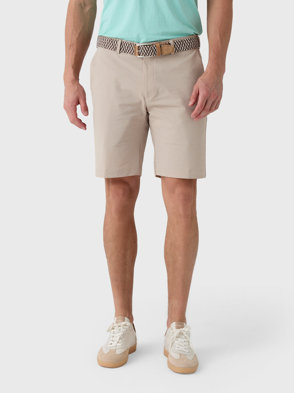 Peter Millar Crown Crafted Men's Matlock Seersucker Performance Short - Saint Bernard
