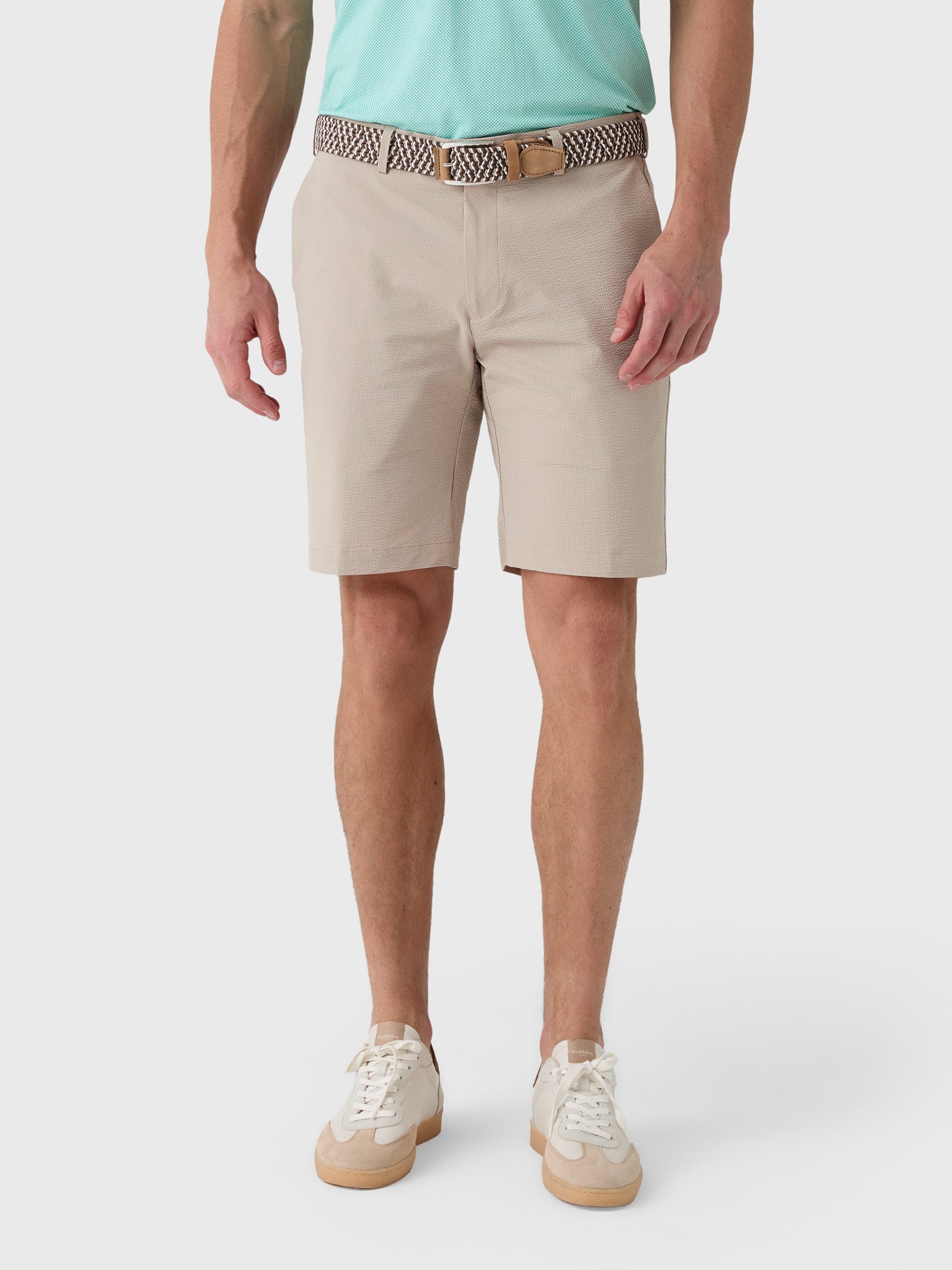 Peter Millar Crown Crafted Men's Matlock Seersucker Performance Short - Saint Bernard