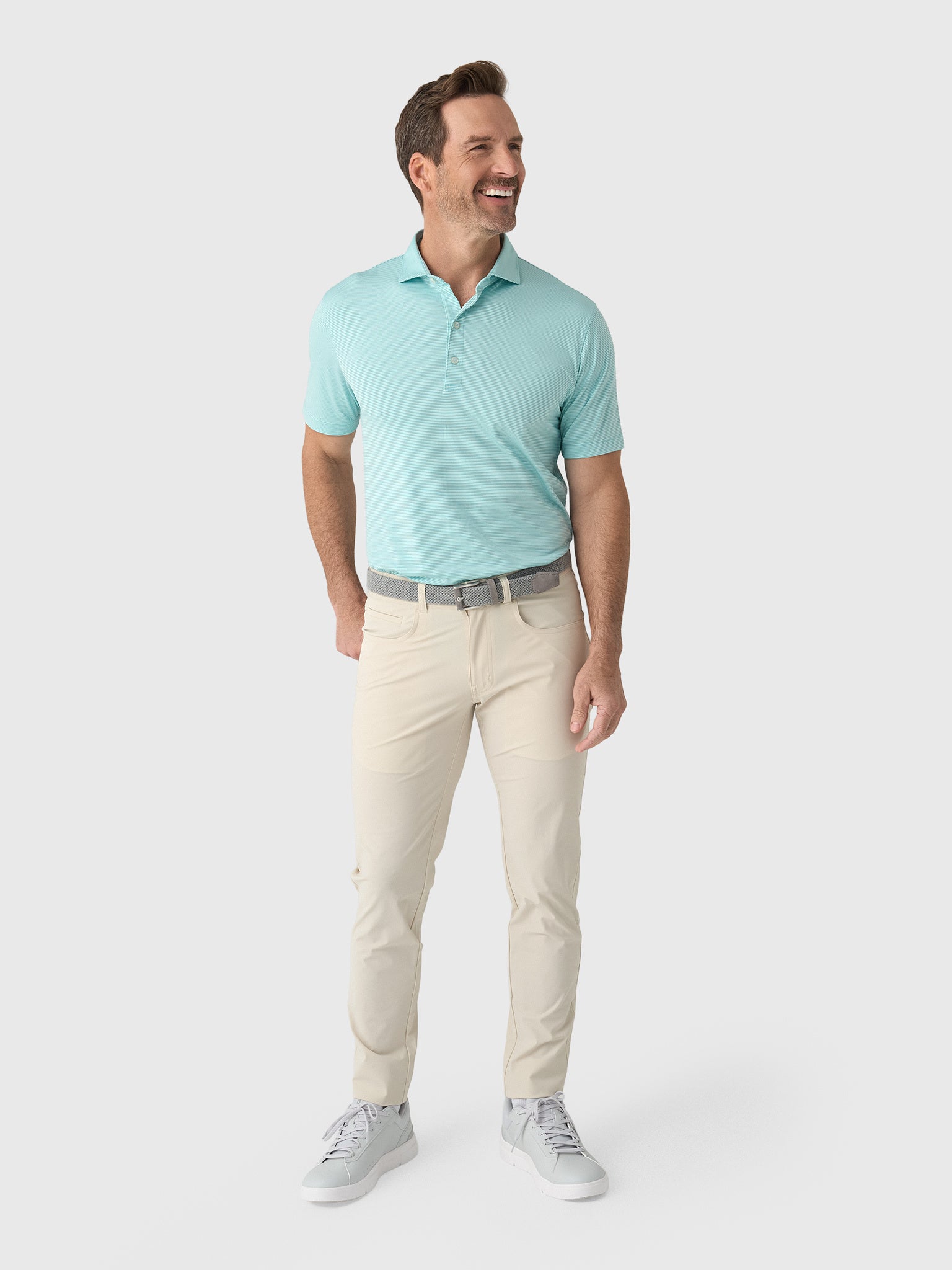 Peter Millar Crown Crafted Men's Bingham Performance Five-Pocket Pant - Saint Bernard