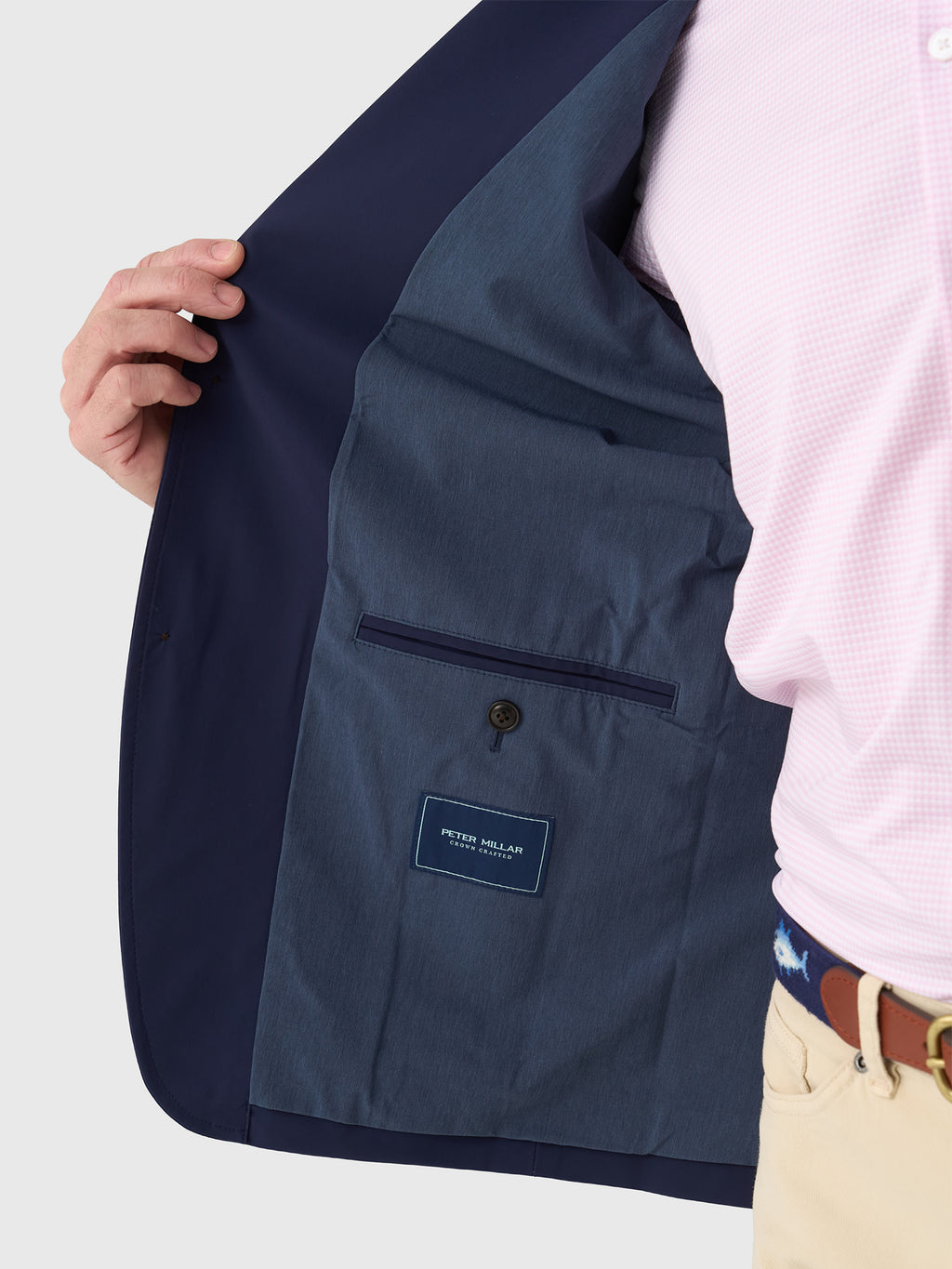 Peter Millar Crown Crafted Men's Bingham Performance Blazer - Saint Bernard