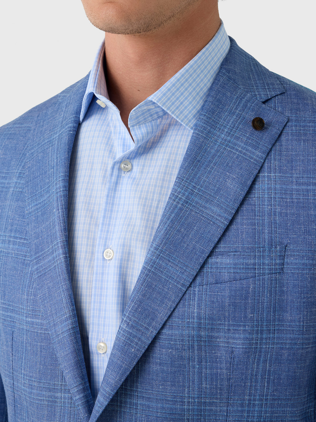 Peter Millar Crown Crafted Men's Reynolds Plaid Soft Jacket - Saint Bernard