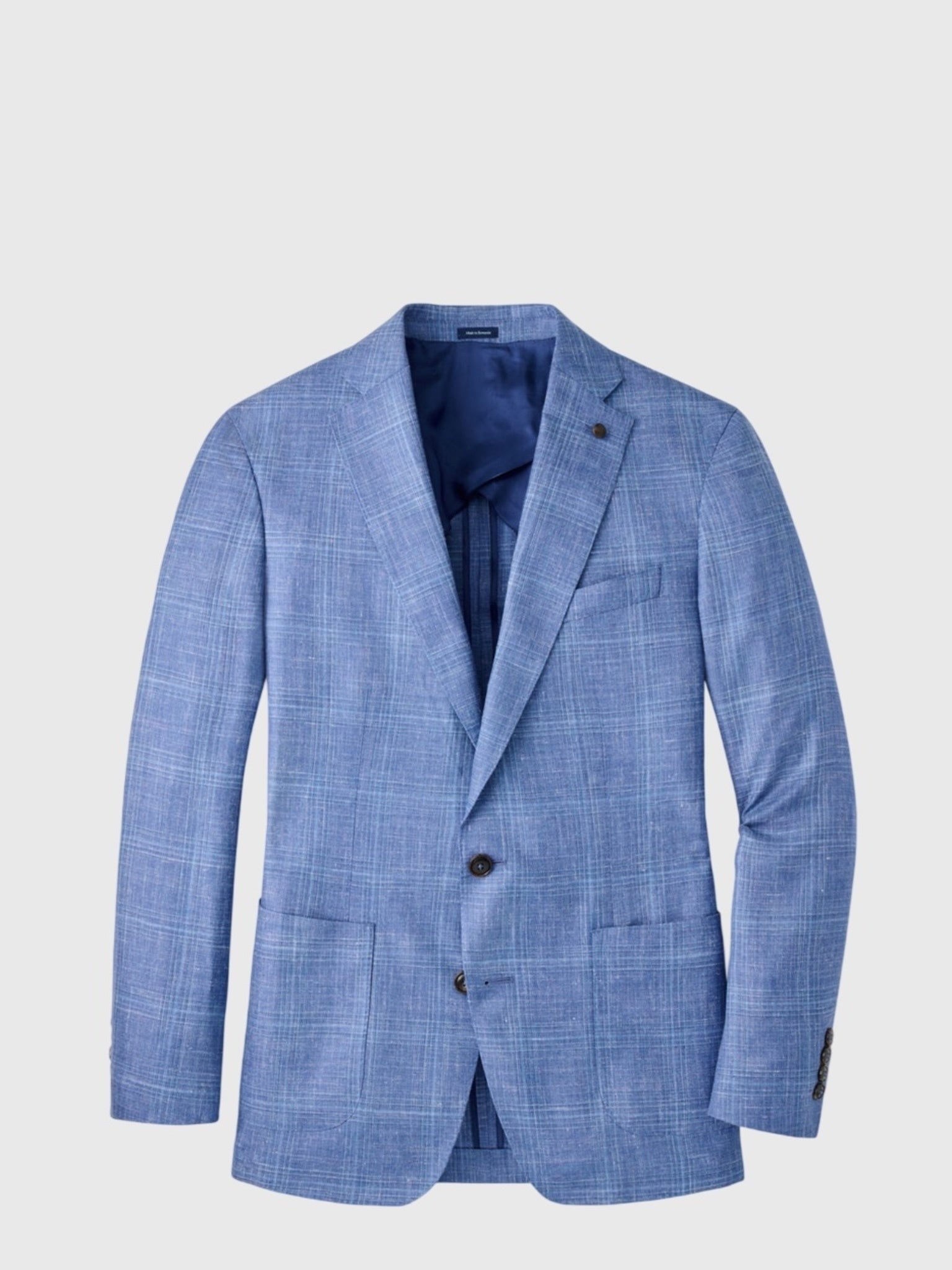 Peter Millar Crown Crafted Men's Reynolds Plaid Soft Jacket - Saint Bernard