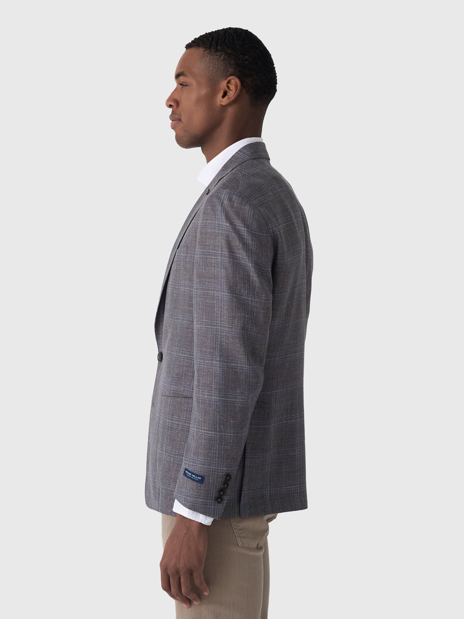 Peter Millar Crown Crafted Men's Pearce Plaid Soft Jacket - Saint Bernard