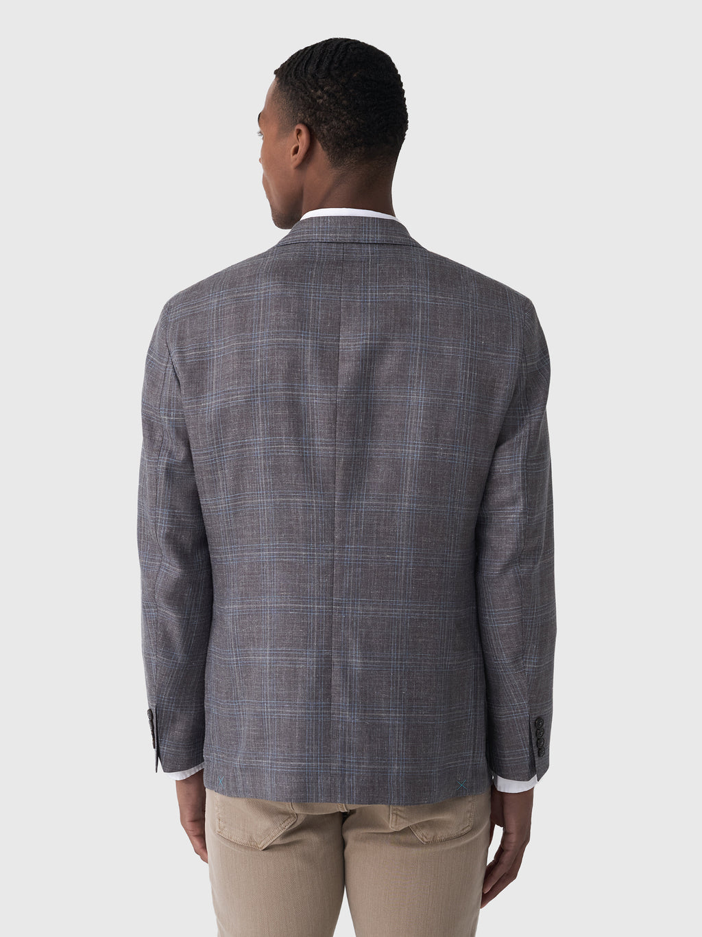 Peter Millar Crown Crafted Men's Pearce Plaid Soft Jacket - Saint Bernard