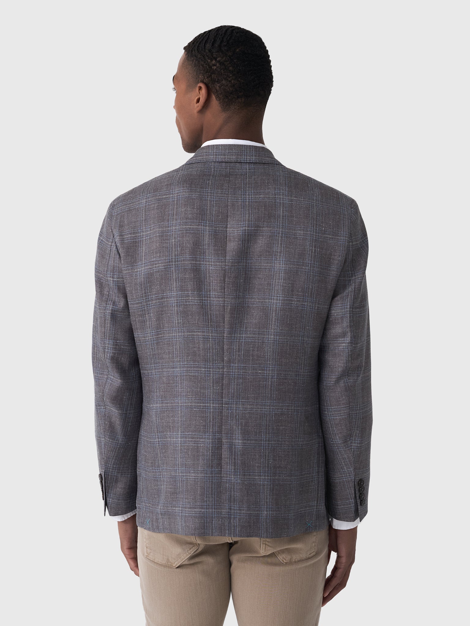 Peter Millar Crown Crafted Men's Pearce Plaid Soft Jacket - Saint Bernard