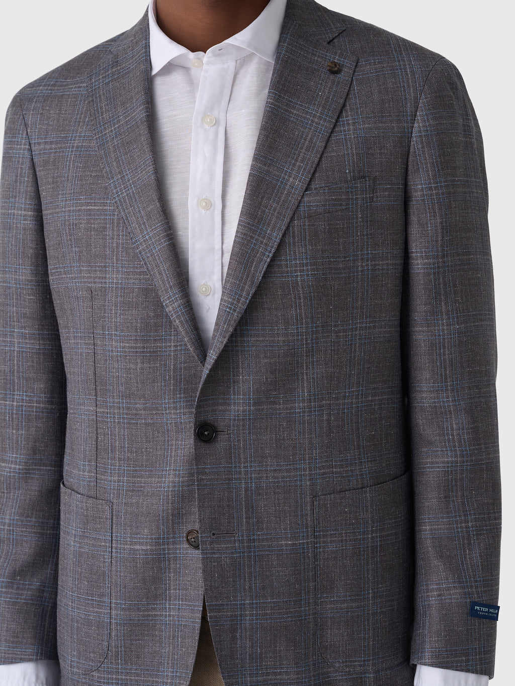 Peter Millar Crown Crafted Men's Pearce Plaid Soft Jacket - Saint Bernard
