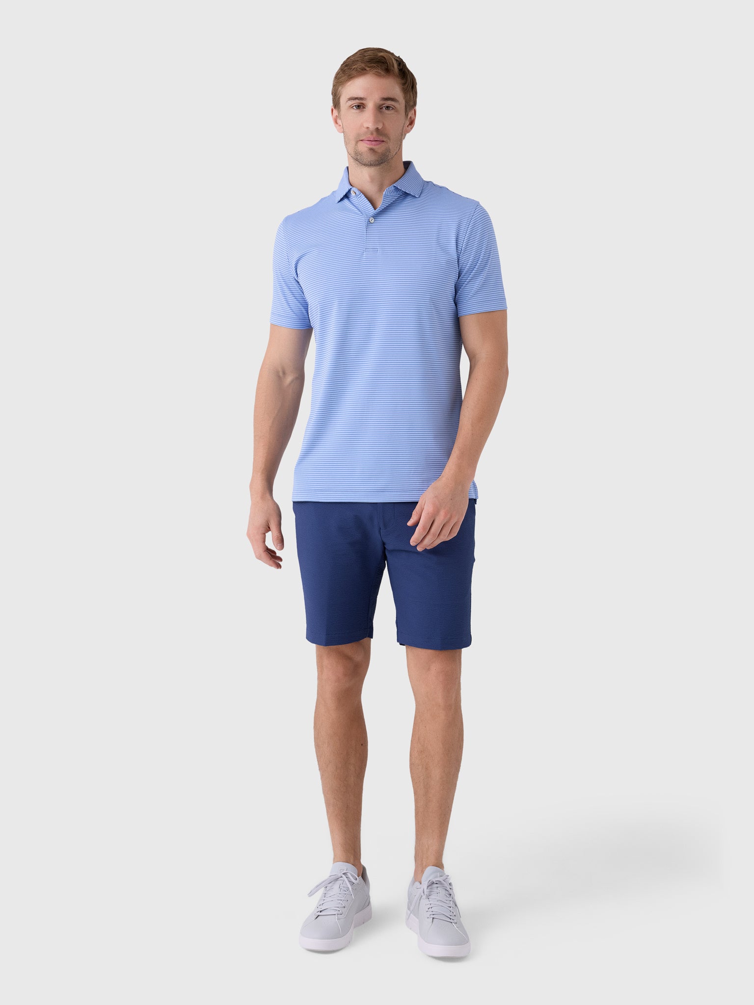Peter Millar Crown Crafted Men's Ballad Performance Jersey Polo - Saint Bernard