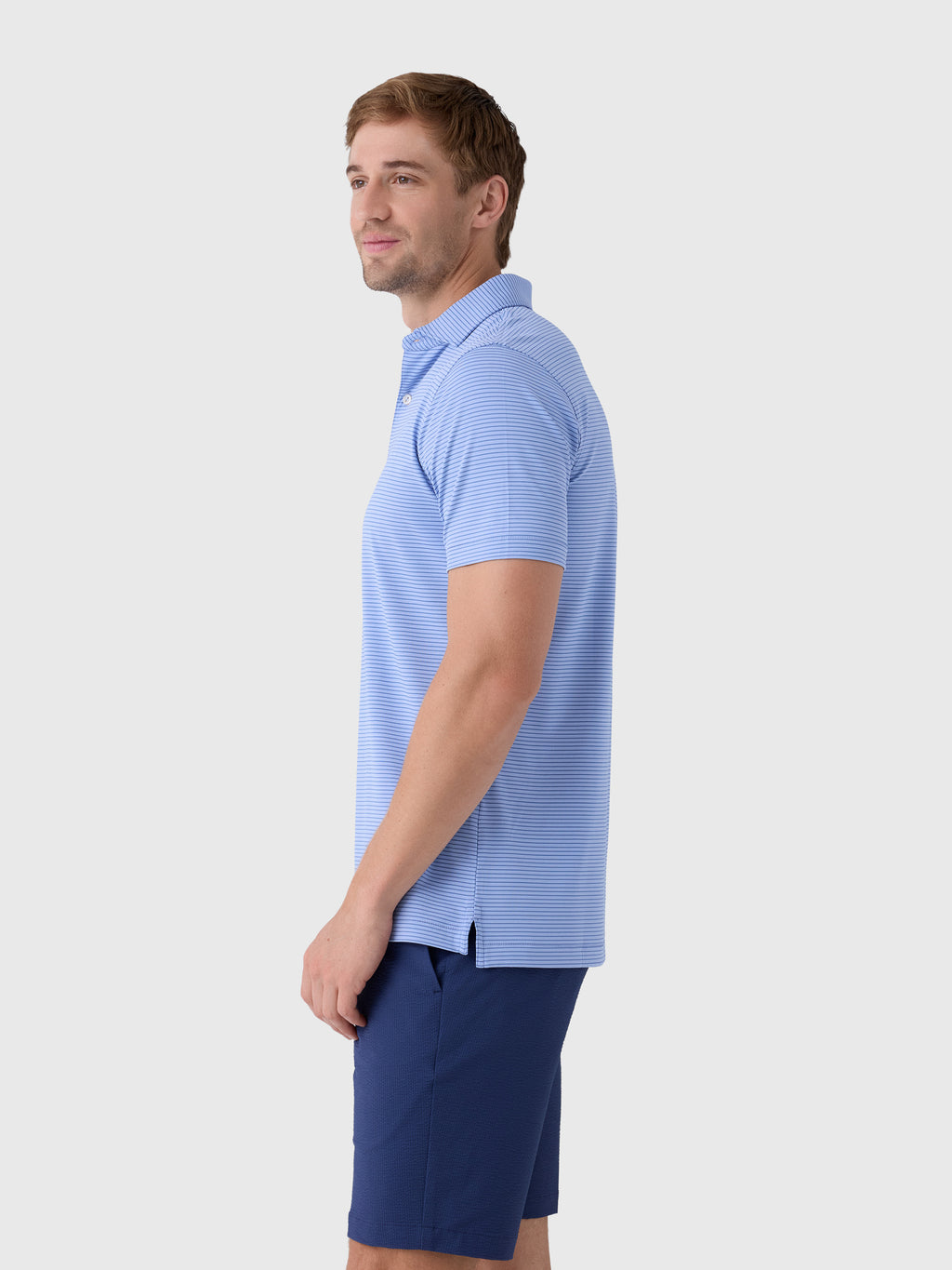 Peter Millar Crown Crafted Men's Ballad Performance Jersey Polo - Saint Bernard