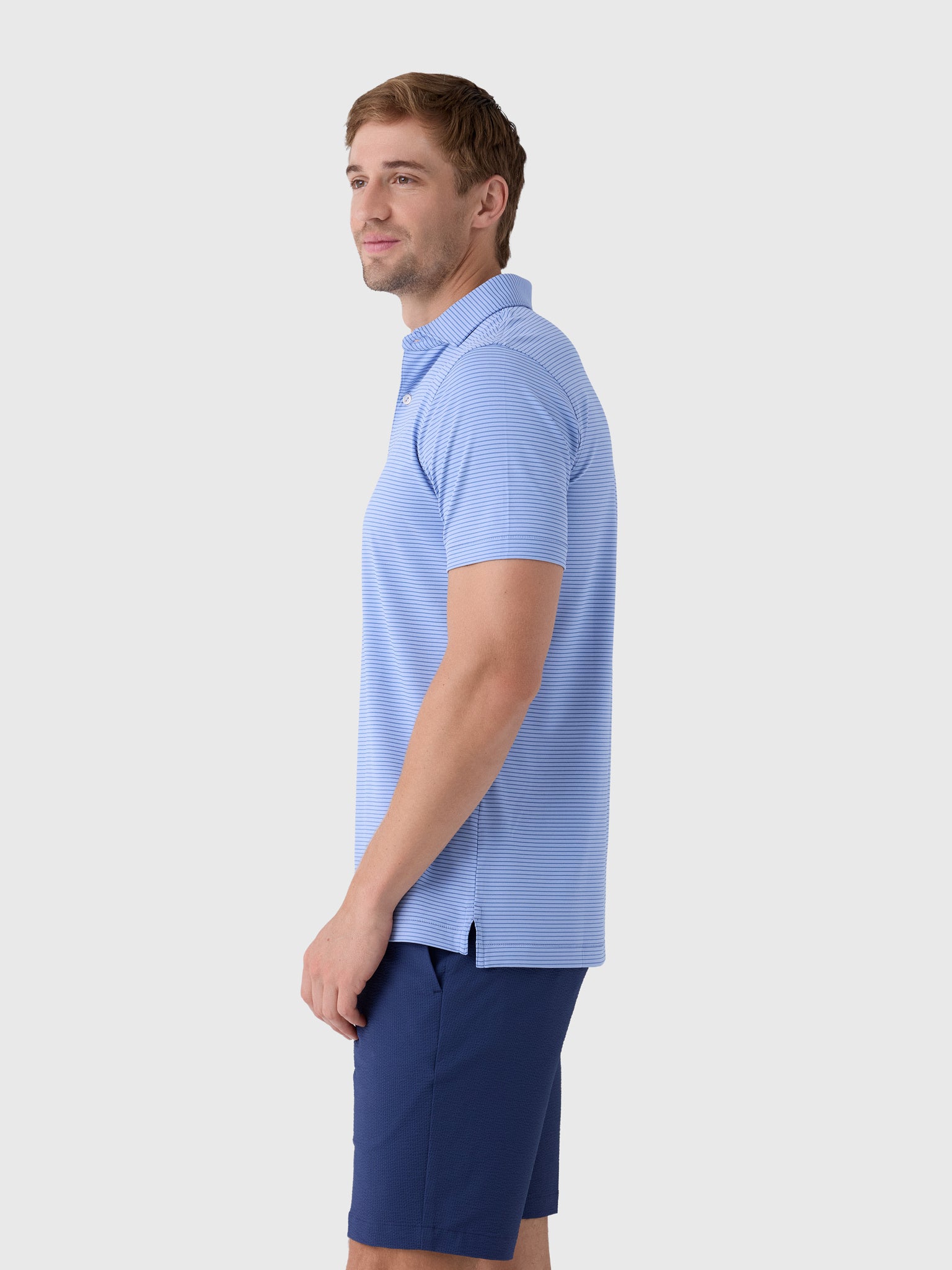 Peter Millar Crown Crafted Men's Ballad Performance Jersey Polo - Saint Bernard