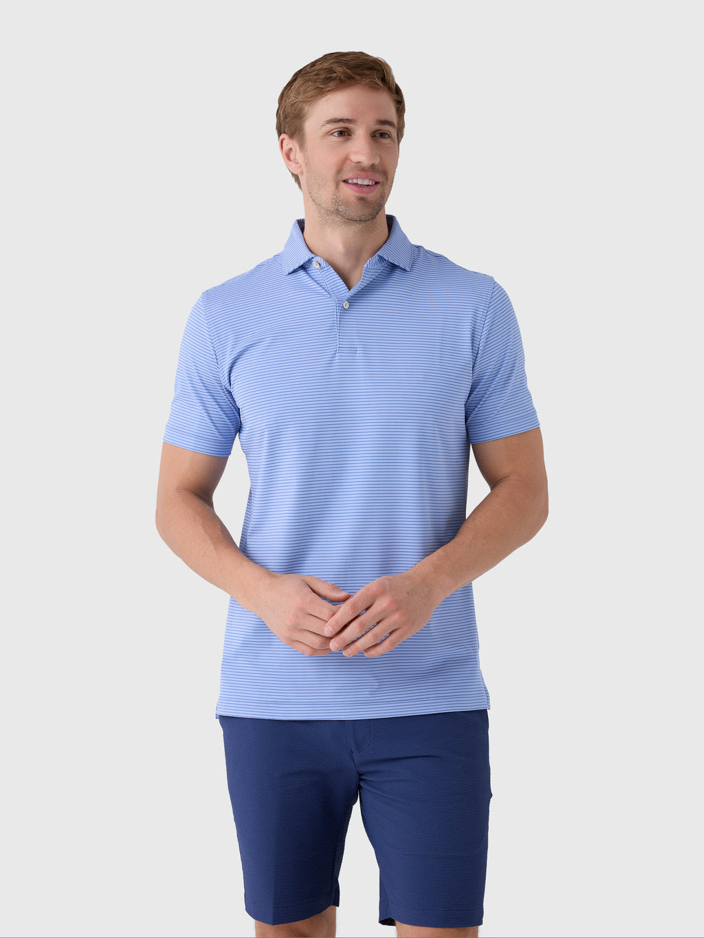 Peter Millar Crown Crafted Men's Ballad Performance Jersey Polo - Saint Bernard