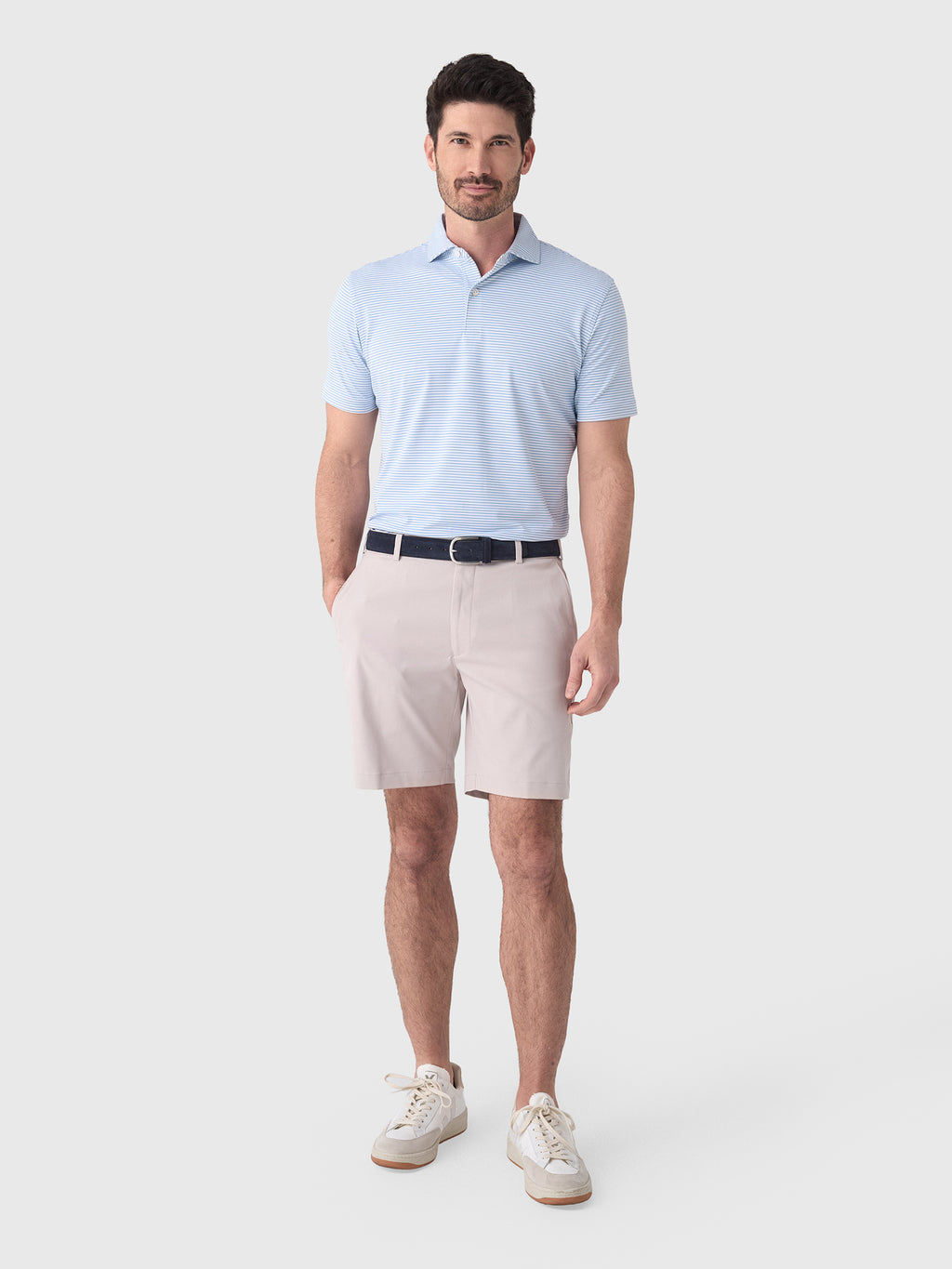 Peter Millar Crown Crafted Men's Ensemble Performance Jersey Polo - Saint Bernard