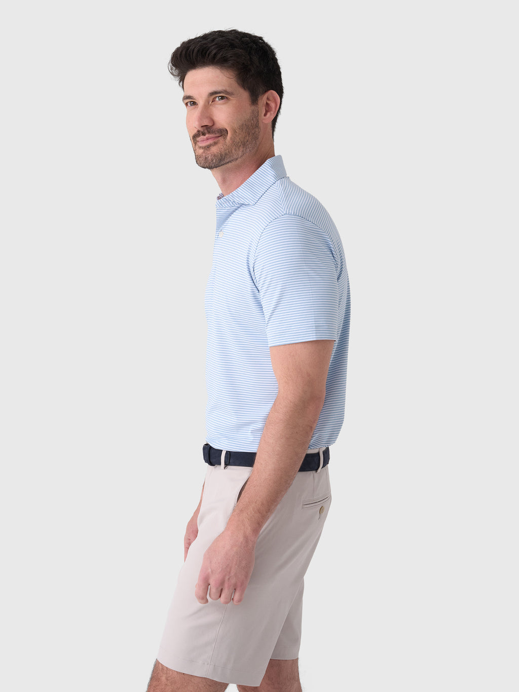 Peter Millar Crown Crafted Men's Ensemble Performance Jersey Polo - Saint Bernard