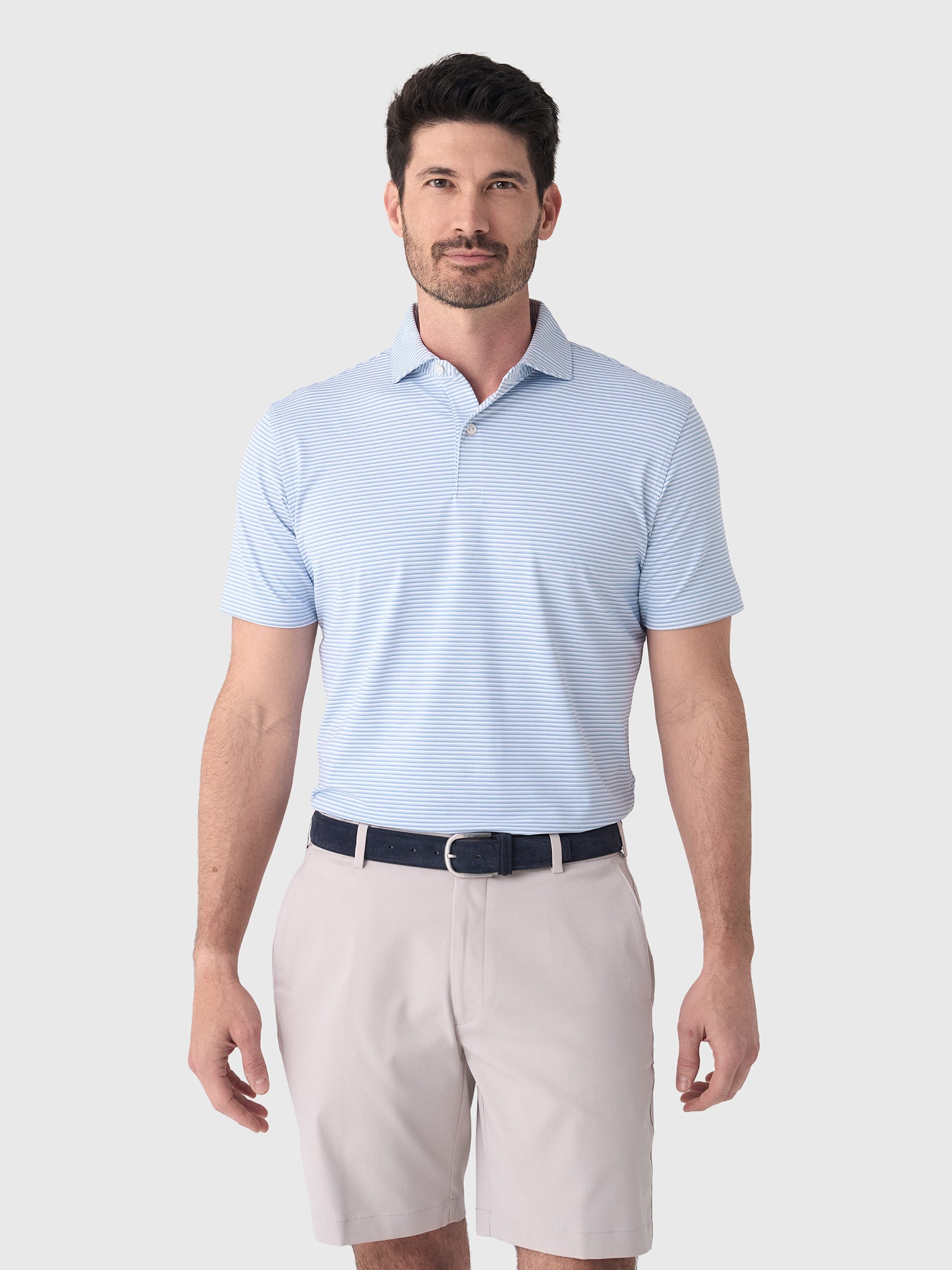 Peter Millar Crown Crafted Men's Ensemble Performance Jersey Polo - Saint Bernard