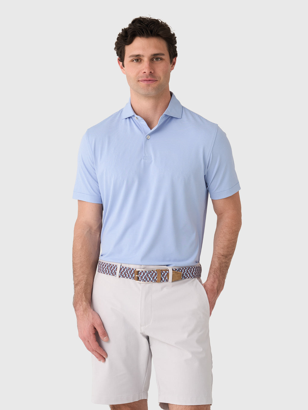 Peter Millar Crown Crafted Men's Treble Performance Jersey Polo - Saint Bernard