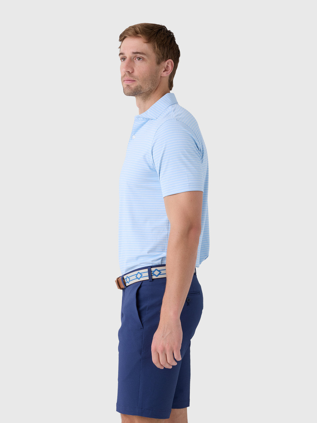 Peter Millar Crown Crafted Men's Keynote Performance Jersey Polo - Saint Bernard