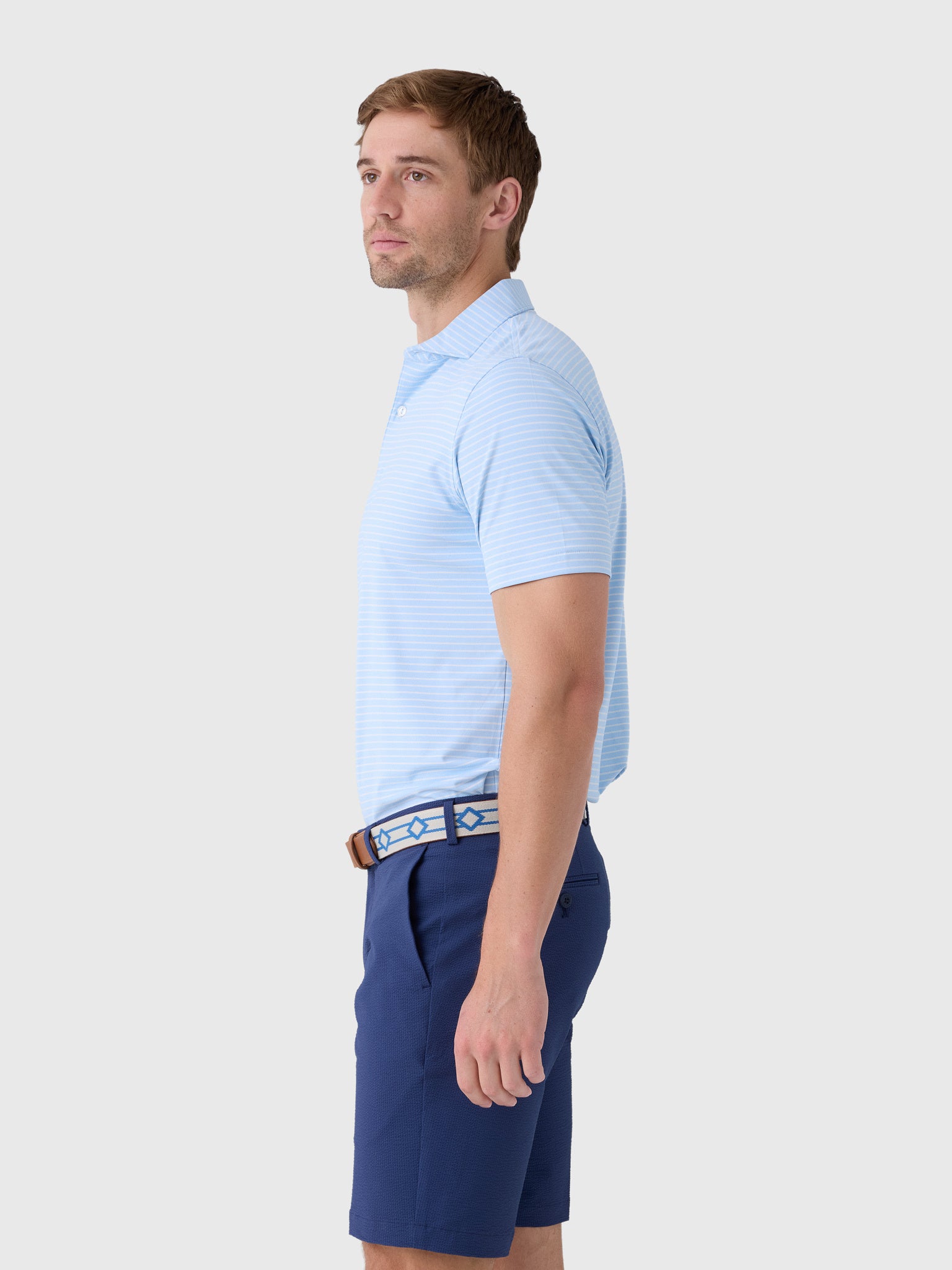 Peter Millar Crown Crafted Men's Keynote Performance Jersey Polo - Saint Bernard