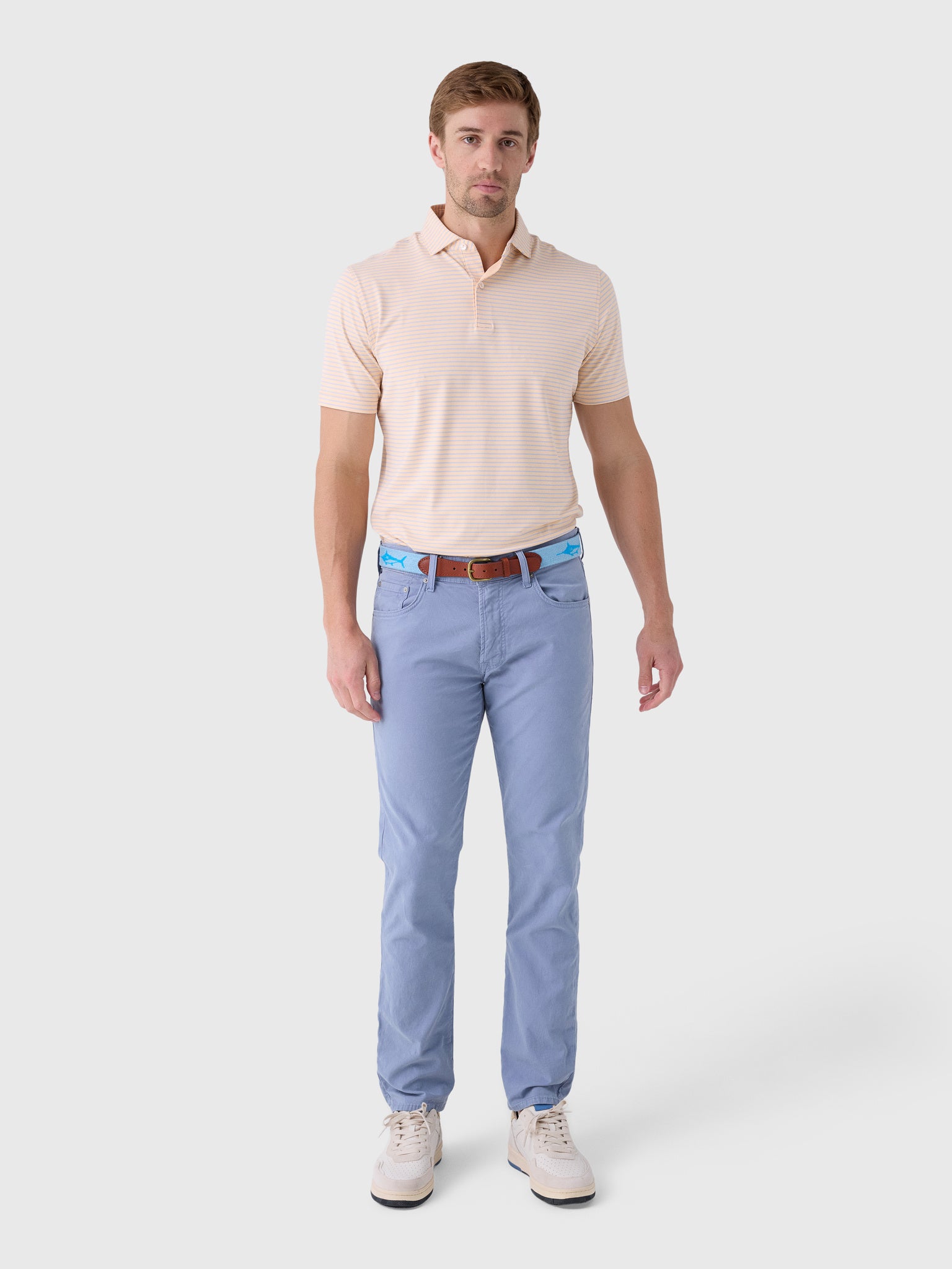 Peter Millar Crown Crafted Men's Keynote Performance Jersey Polo - Saint Bernard