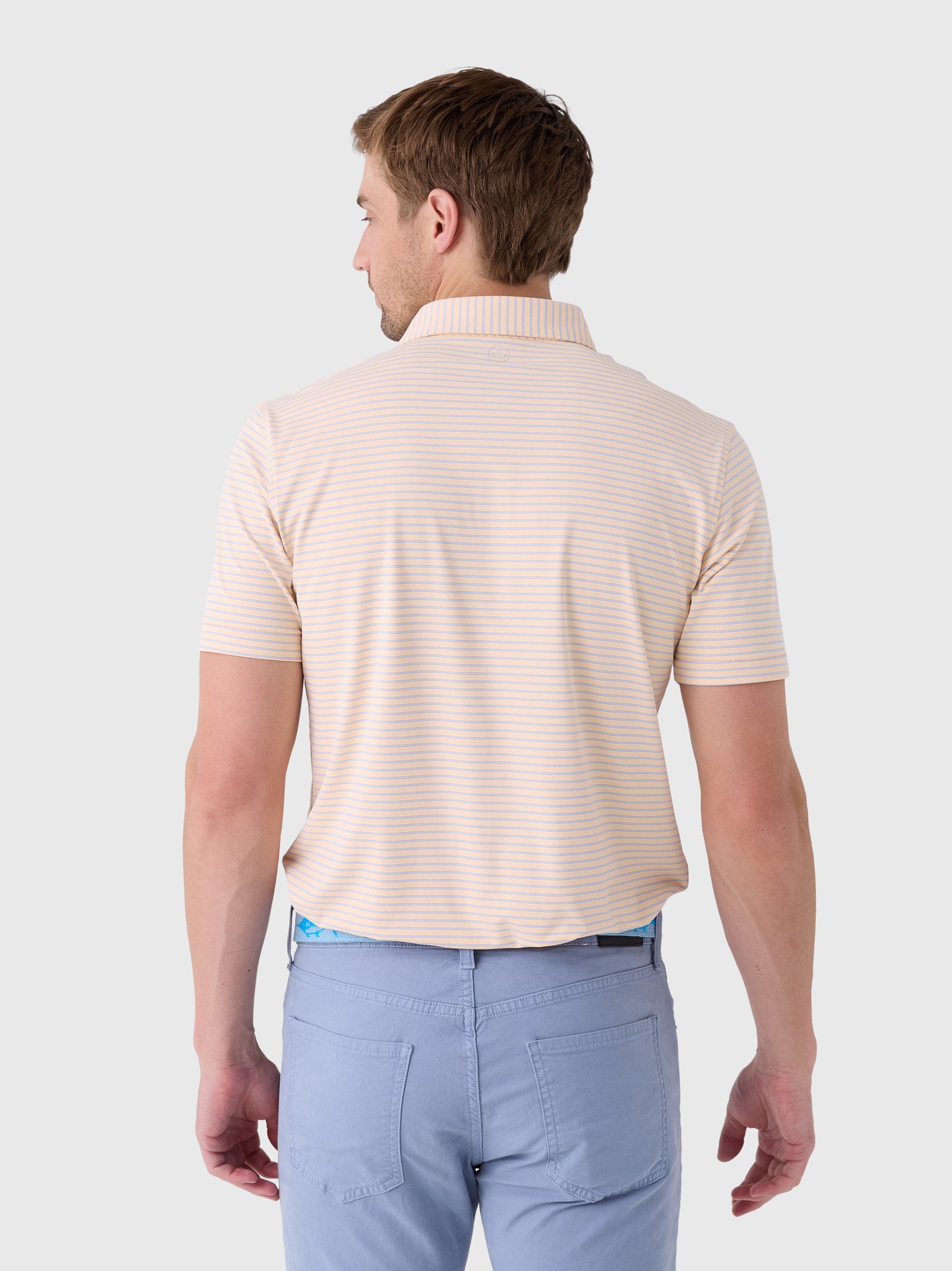 Peter Millar Crown Crafted Men's Keynote Performance Jersey Polo - Saint Bernard