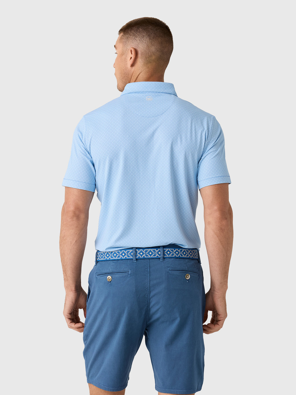 Peter Millar Crown Crafted Men's Granada Performance Jersey Polo - Saint Bernard