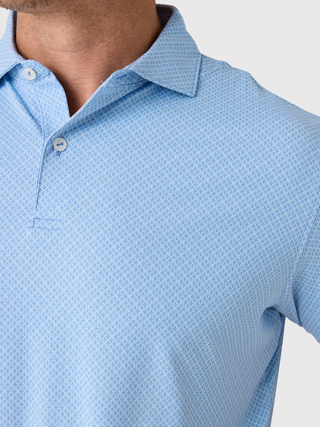 Peter Millar Crown Crafted Men's Granada Performance Jersey Polo - Saint Bernard