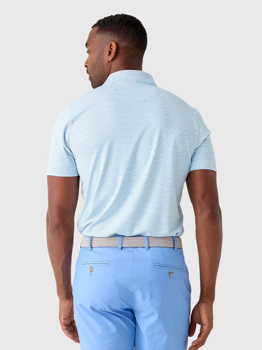 Peter Millar Crown Crafted Men's Wood Fired Performance Jersey Polo - Saint Bernard