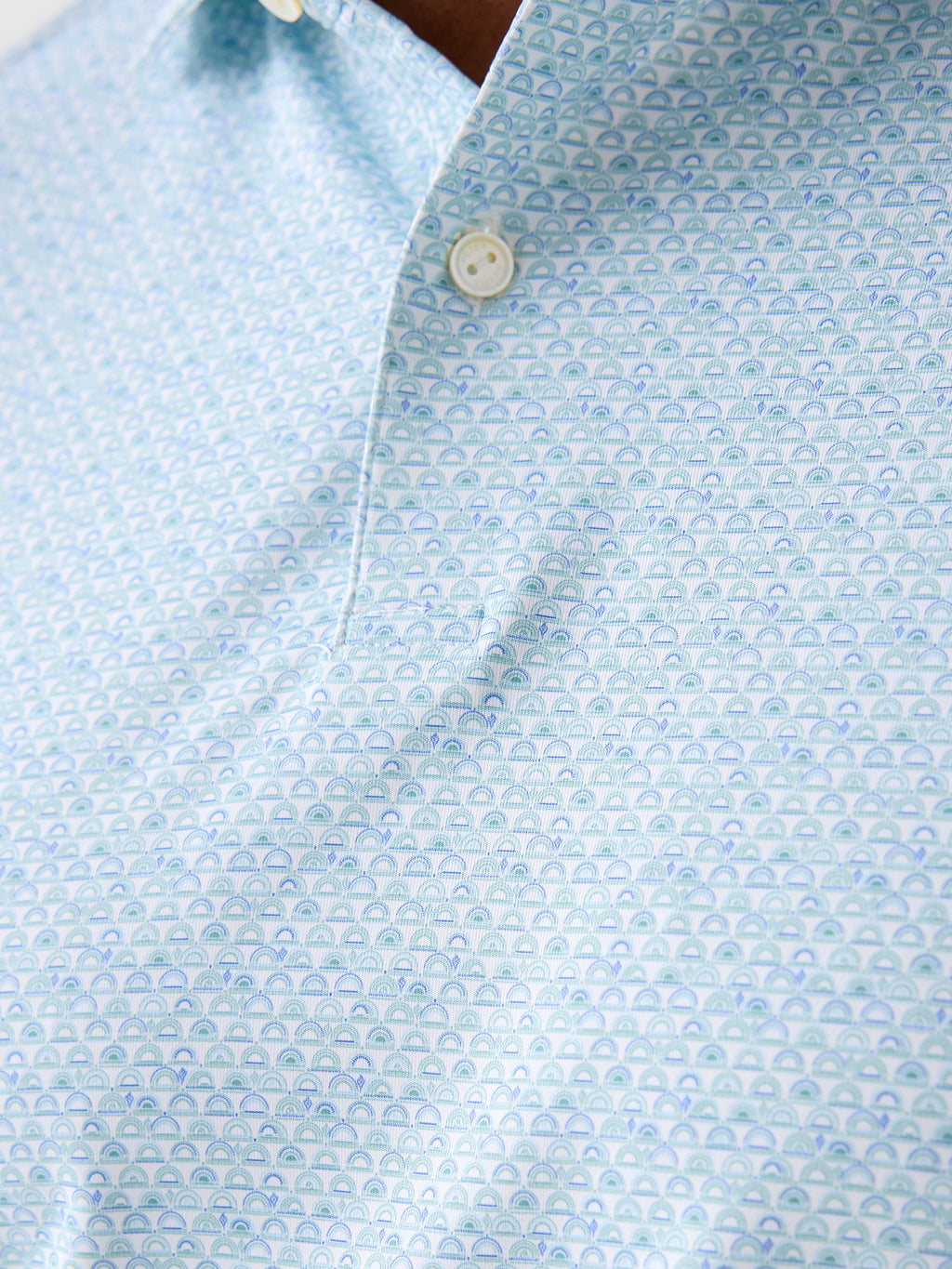 Peter Millar Crown Crafted Men's Wood Fired Performance Jersey Polo - Saint Bernard