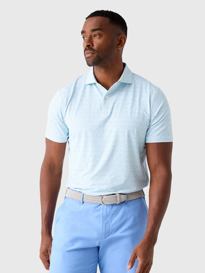 Peter Millar Crown Crafted Men's Wood Fired Performance Jersey Polo - Saint Bernard