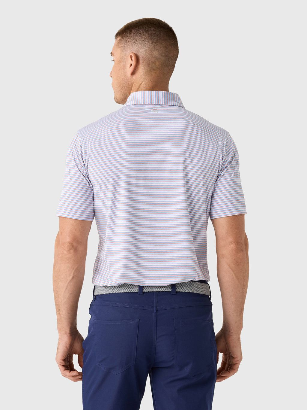 Peter Millar Crown Crafted Men's Alda Performance Jersey Polo - Saint Bernard