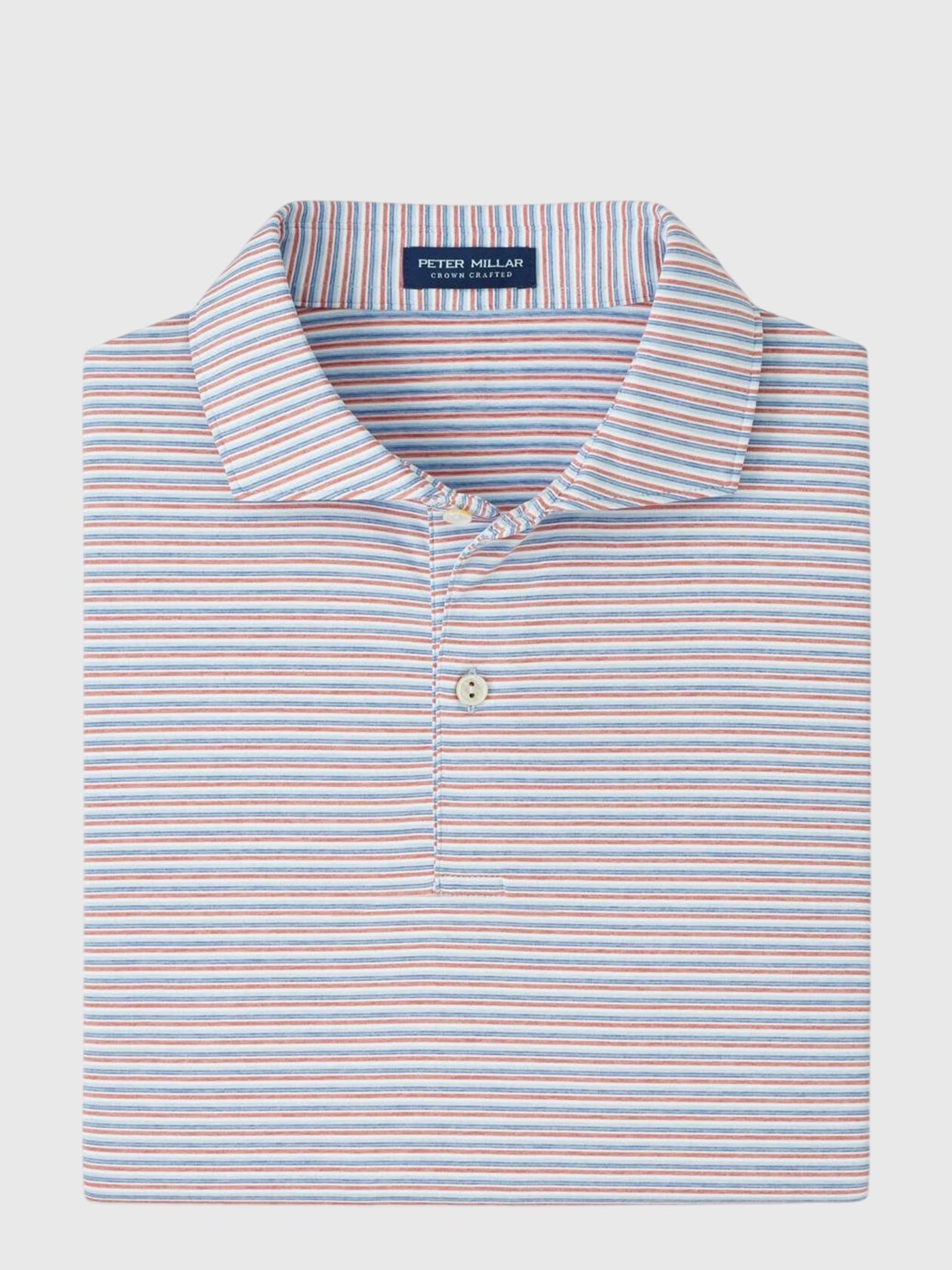 Peter Millar Crown Crafted Men's Alda Performance Jersey Polo - Saint Bernard