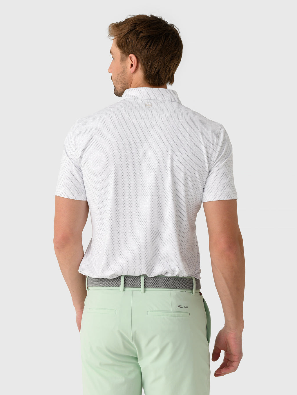 Peter Millar Crown Crafted Men's Fermata Performance Jersey Polo - Saint Bernard