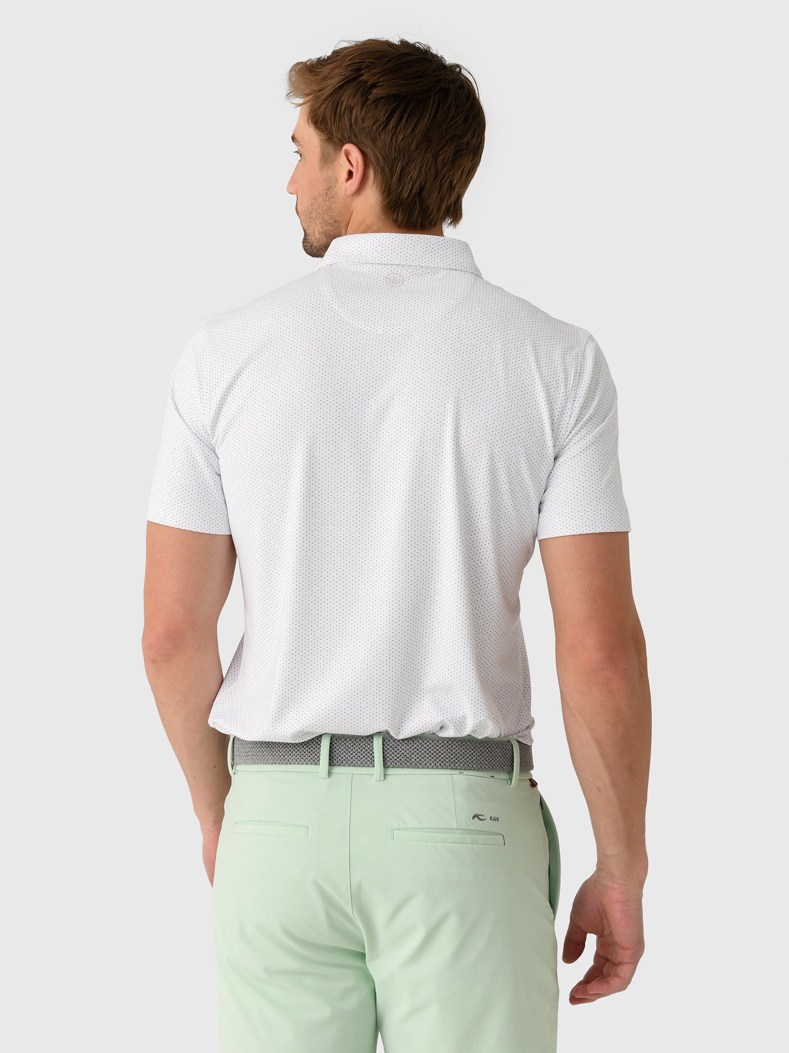 Peter Millar Crown Crafted Men's Fermata Performance Jersey Polo - Saint Bernard