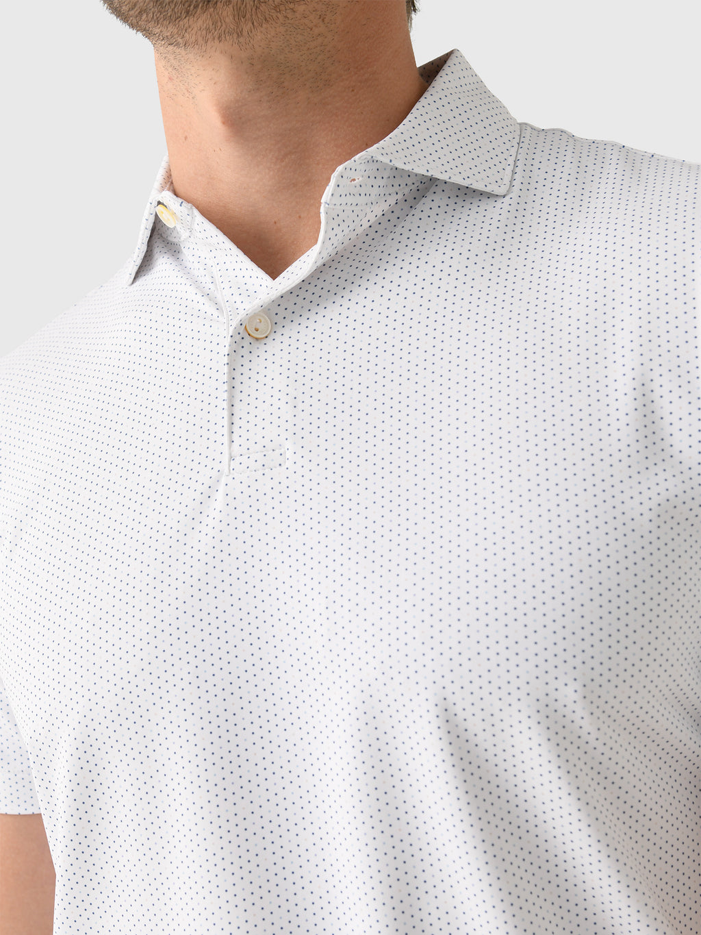 Peter Millar Crown Crafted Men's Fermata Performance Jersey Polo - Saint Bernard