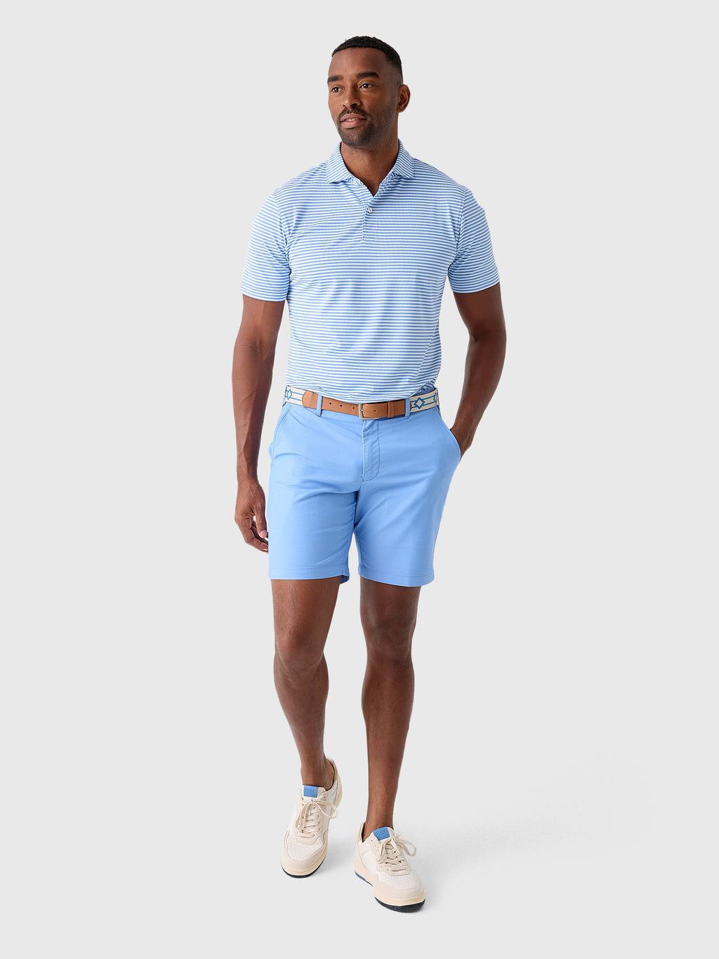 Peter Millar Crown Crafted Men's Verse Performance Mesh Polo - Saint Bernard