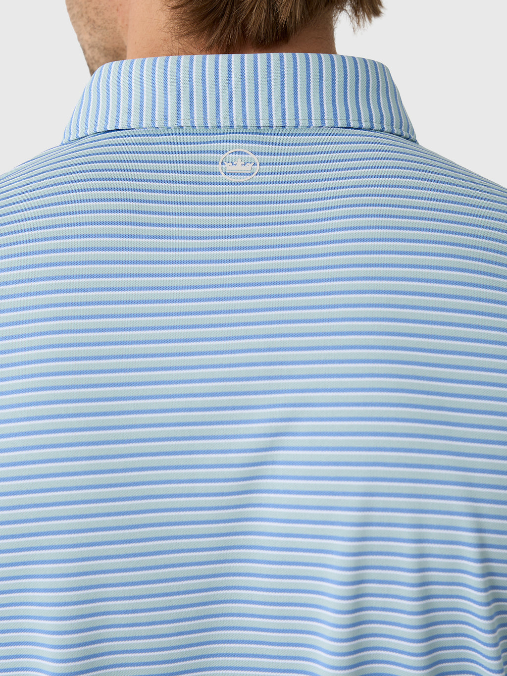 Peter Millar Crown Crafted Men's Tempo Performance Mesh Polo - Saint Bernard