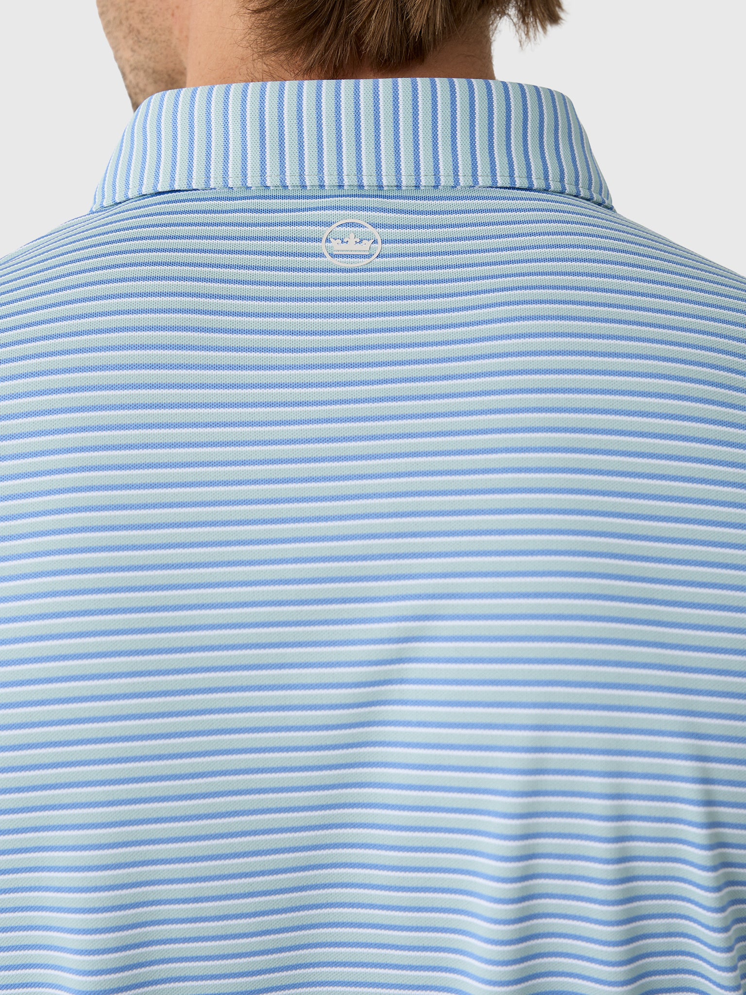 Peter Millar Crown Crafted Men's Tempo Performance Mesh Polo - Saint Bernard