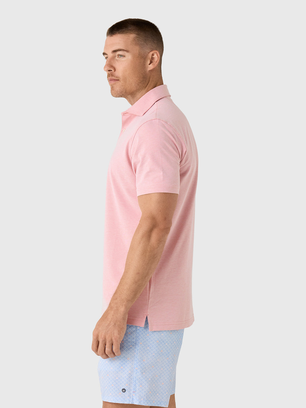 Peter Millar Crown Crafted Men's Albatross Cotton Blend Piqué Polo - Saint Bernard