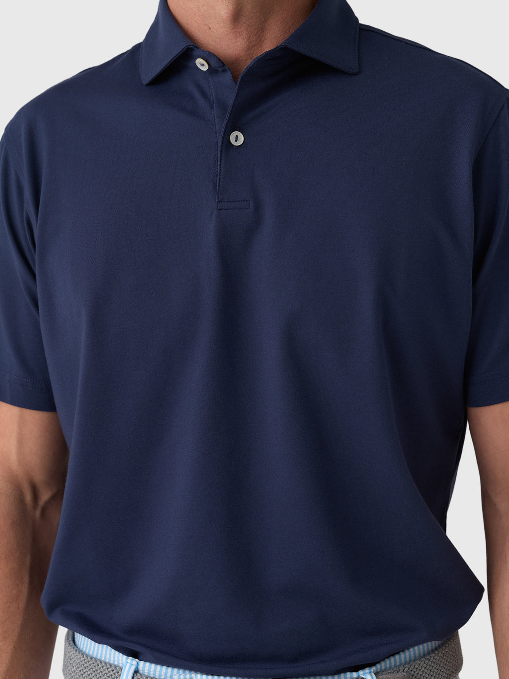 Peter Millar Crown Crafted Men's Albatross Cotton Blend Piqué Polo - Saint Bernard