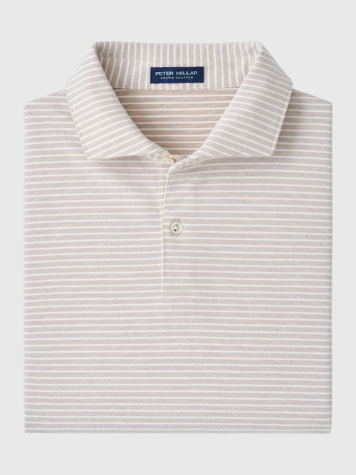 Peter Millar Crown Crafted Men's Albatross Stripe Cotton Blend Piqué Polo