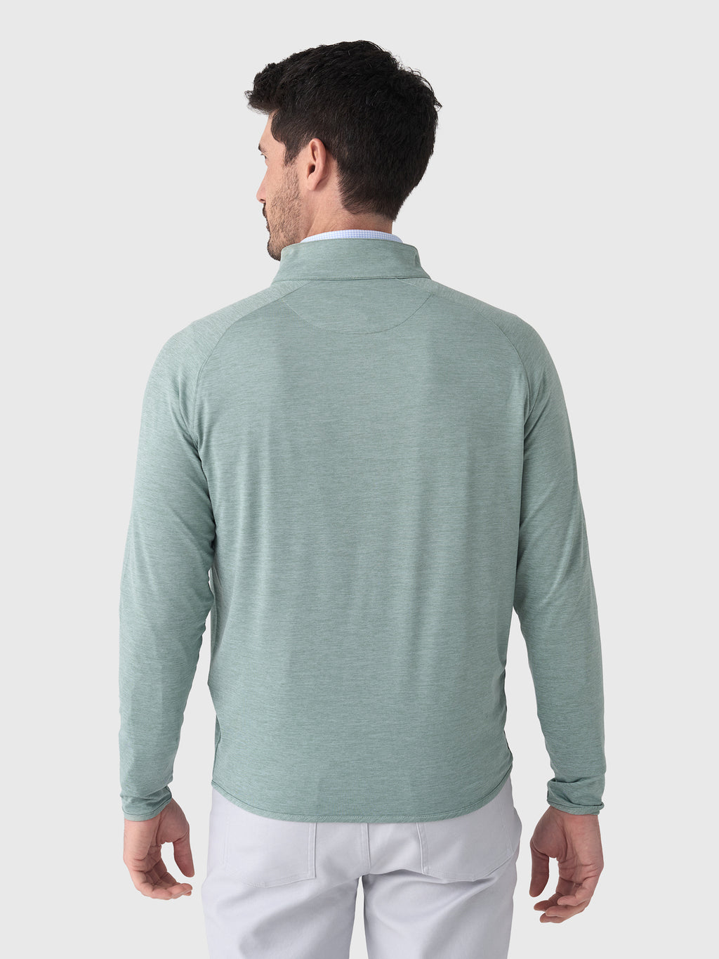 Peter Millar Crown Crafted Men's Stealth Performance Quarter-Zip - Saint Bernard
