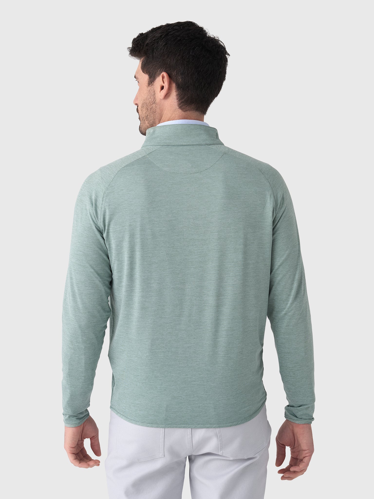 Peter Millar Crown Crafted Men's Stealth Performance Quarter-Zip - Saint Bernard
