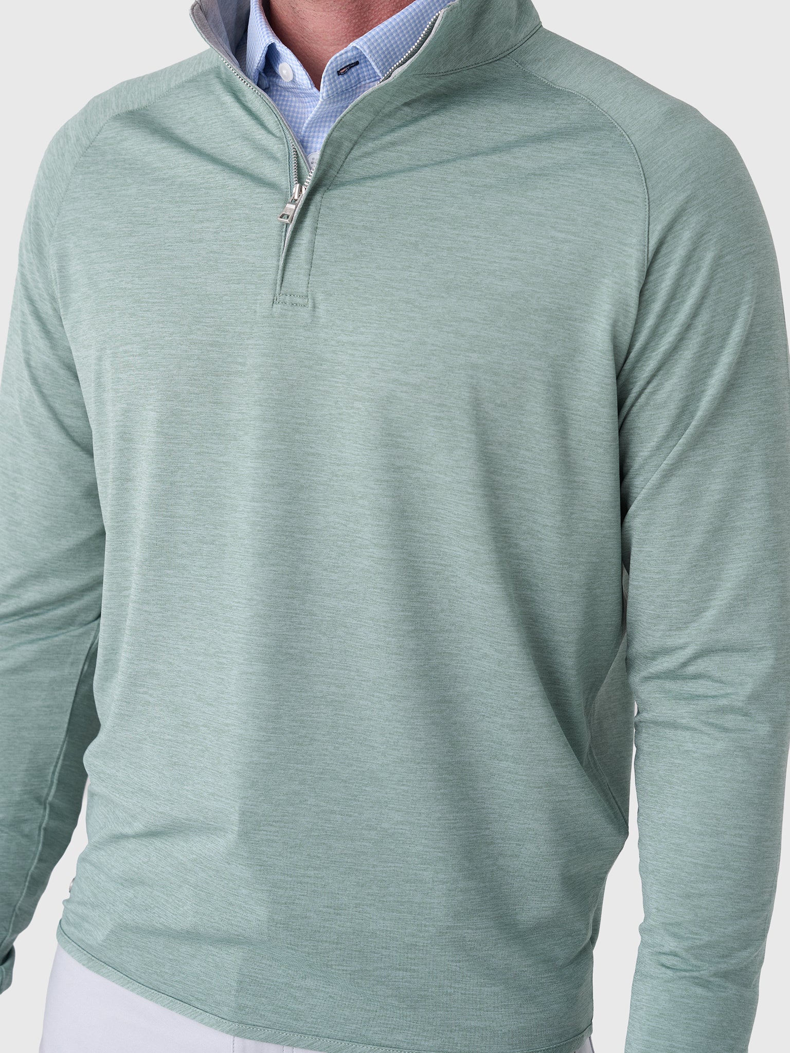 Peter Millar Crown Crafted Men's Stealth Performance Quarter-Zip - Saint Bernard