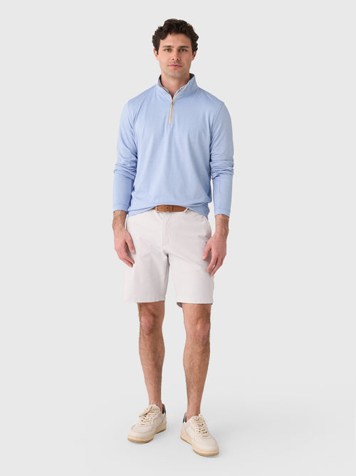 Peter Millar Crown Crafted Men's Albatross Cotton-Blend Piqué Quarter-Zip