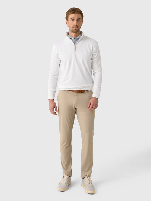 Peter Millar Crown Crafted Men's Albatross Cotton-Blend Piqué Quarter-Zip