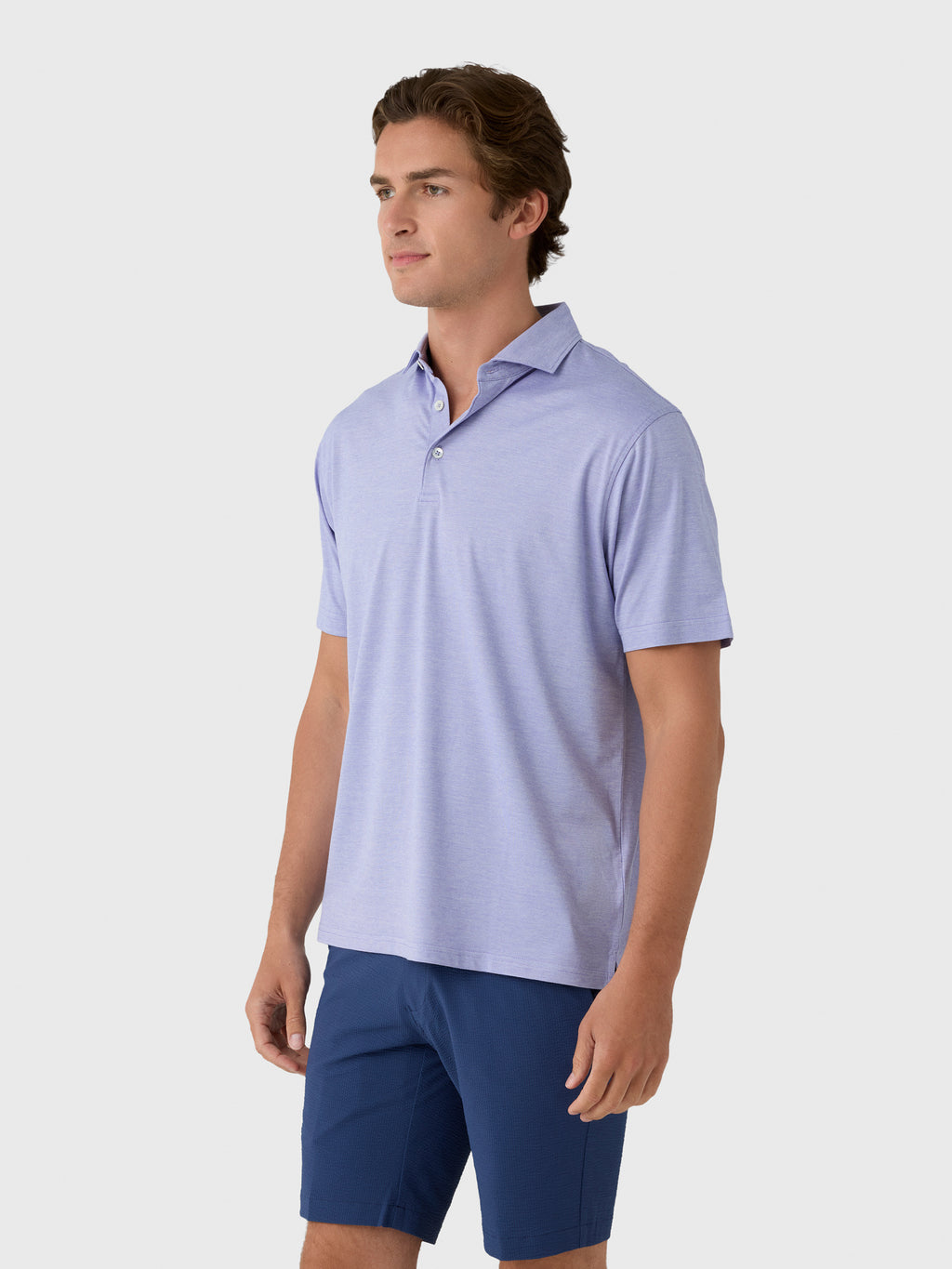 Peter Millar Crown Crafted Men's Excursionist Flex Polo - Saint Bernard