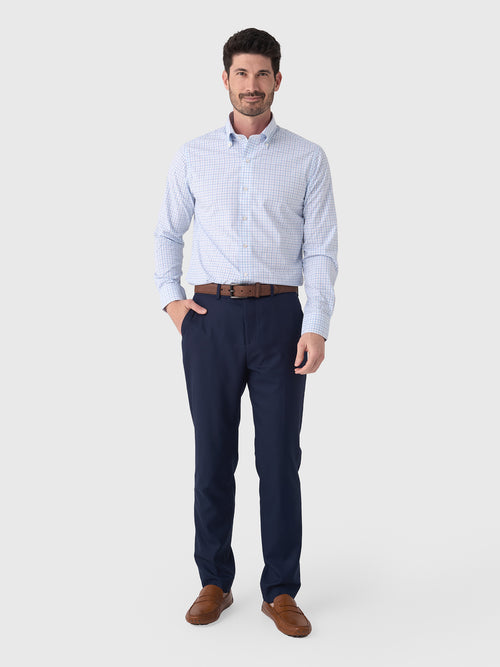 Peter Millar Crown Crafted Men's Canal Performance Poplin Sport Shirt